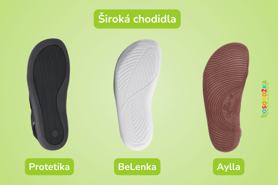 Barefoot tenisky pro široká chodidla